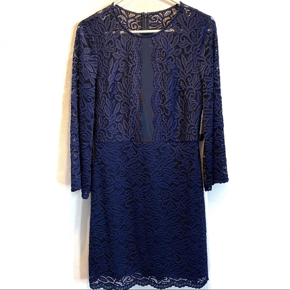 Laundry by Shelli Segal All Over Lace Mini Dress - Picture 2 of 7
